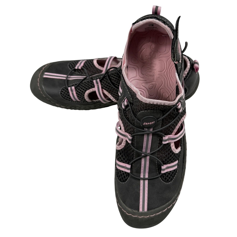 JSport by Jambu Bleecker Grey Pink Water Ready Trail Hiking Shoes Womens 11M
